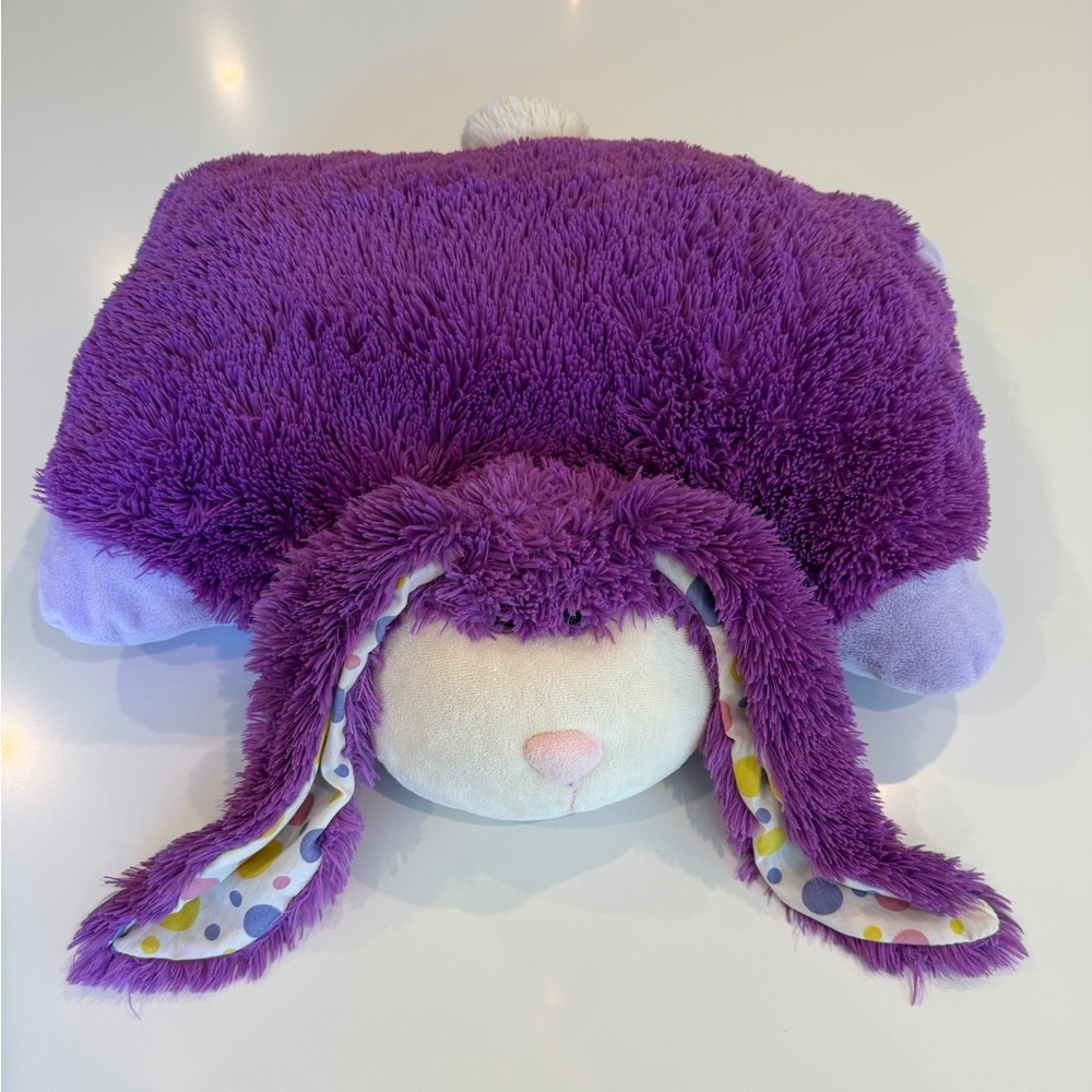 RARE Pillow Pets Purple Bunny Plush
